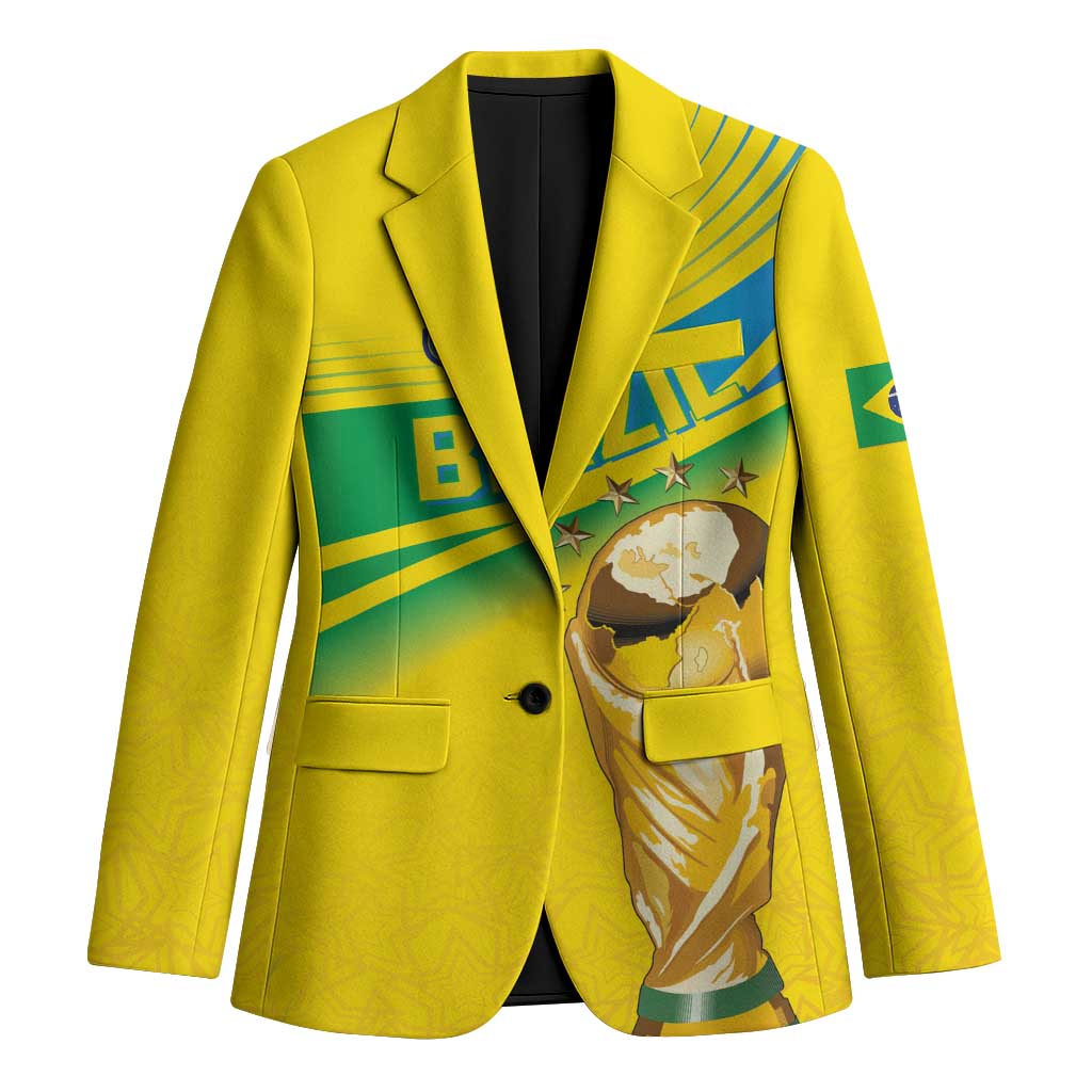 Brazil WC2026 Personalized Blazer Pentacampeón Canaries