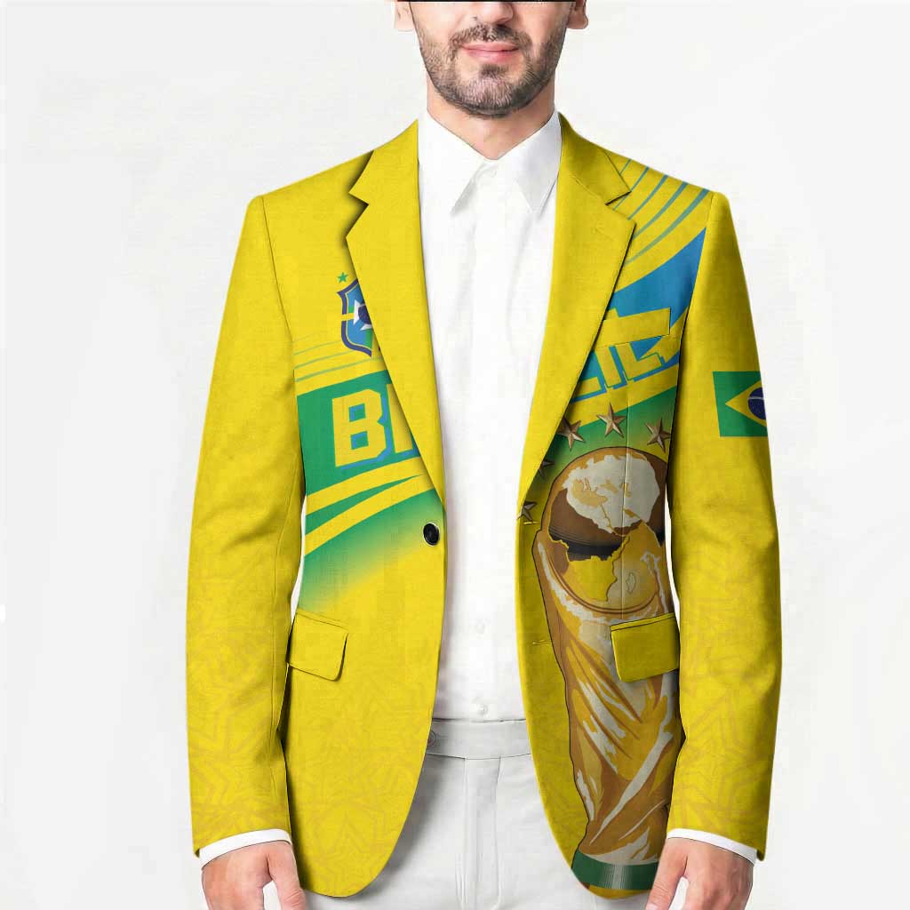 Brazil WC2026 Personalized Blazer Pentacampeón Canaries