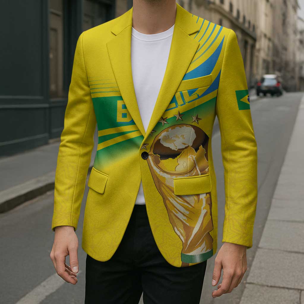 Brazil WC2026 Personalized Blazer Pentacampeón Canaries