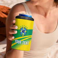 Brazil WC2026 Personalized 4 in 1 Can Cooler Tumbler Pentacampeón Canaries