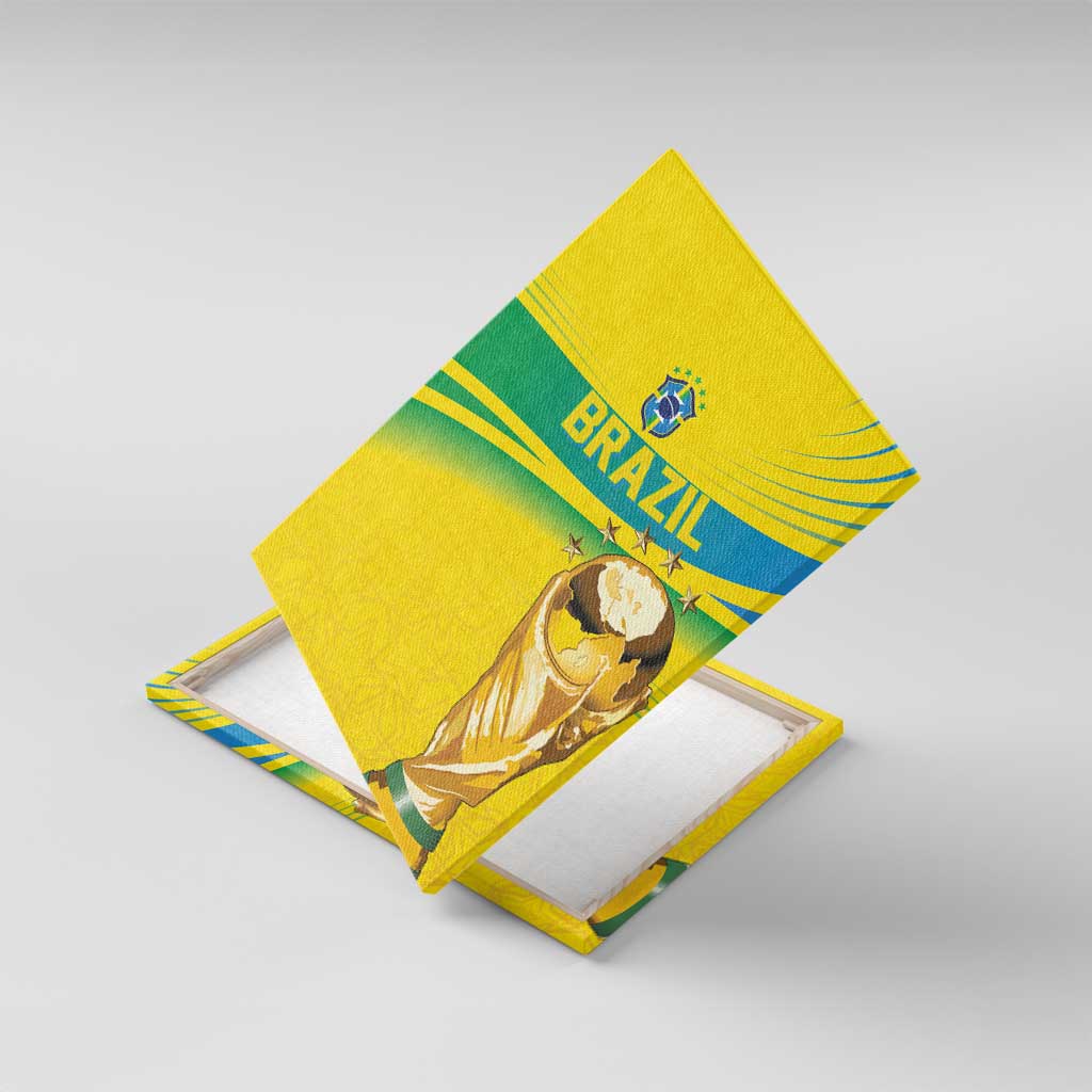 Brazil WC2026 Canvas Wall Art Pentacampeón Canaries