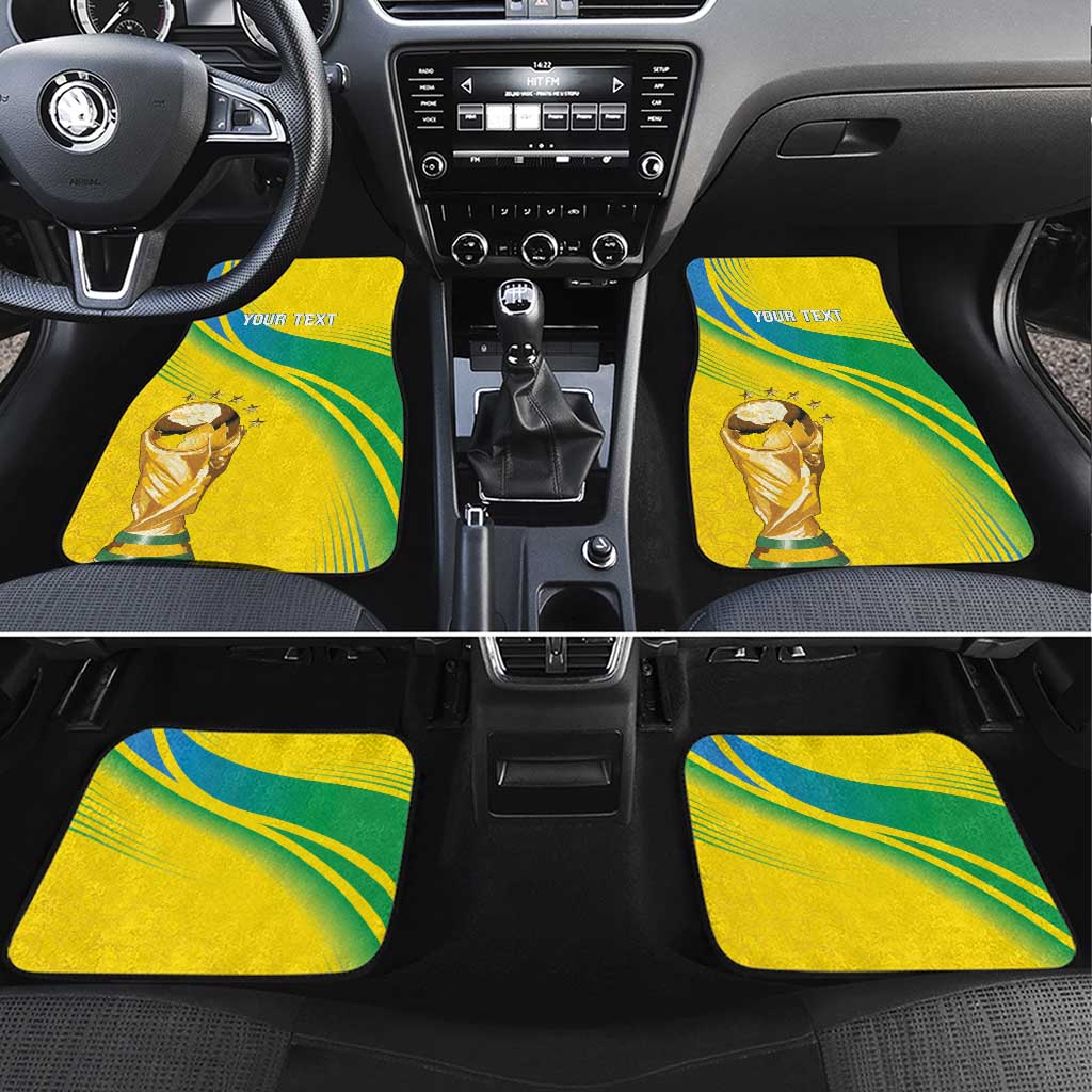 Brazil WC2026 Personalized Car Mats Pentacampeón Canaries