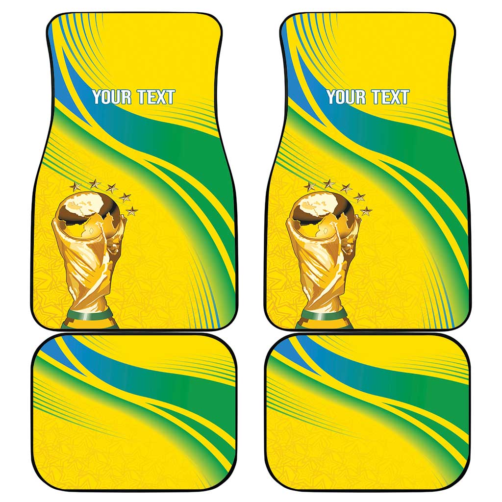 Brazil WC2026 Personalized Car Mats Pentacampeón Canaries