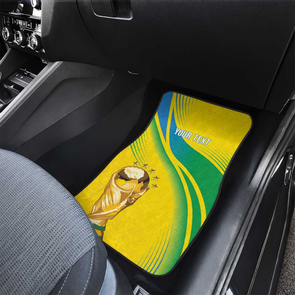 Brazil WC2026 Personalized Car Mats Pentacampeón Canaries