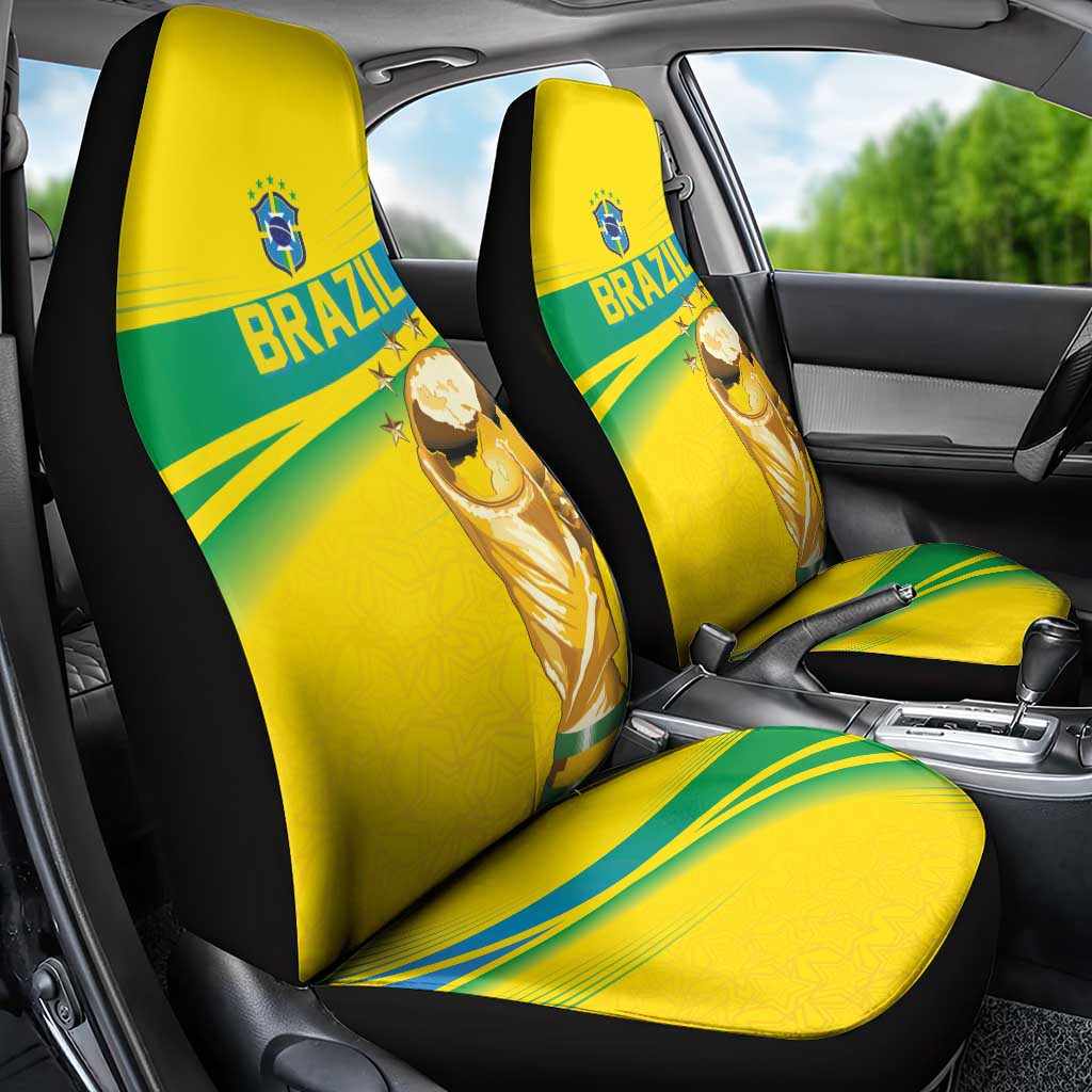 Brazil WC2026 Car Seat Cover Pentacampeón Canaries