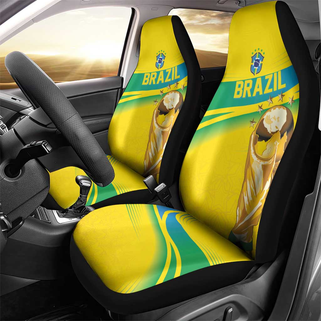 Brazil WC2026 Car Seat Cover Pentacampeón Canaries