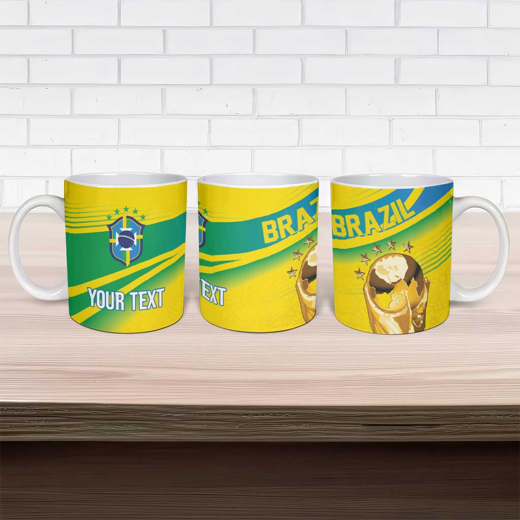 Brazil WC2026 Personalized Ceramic Mug Pentacampeón Canaries