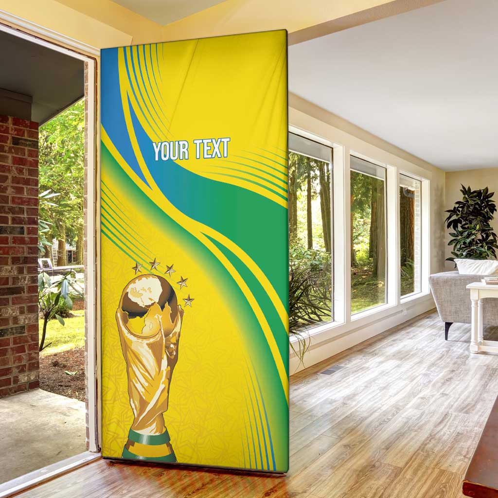 Brazil WC2026 Personalized Door Cover Pentacampeón Canaries