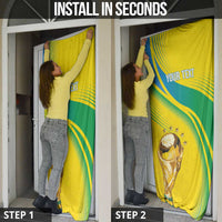 Brazil WC2026 Personalized Door Cover Pentacampeón Canaries