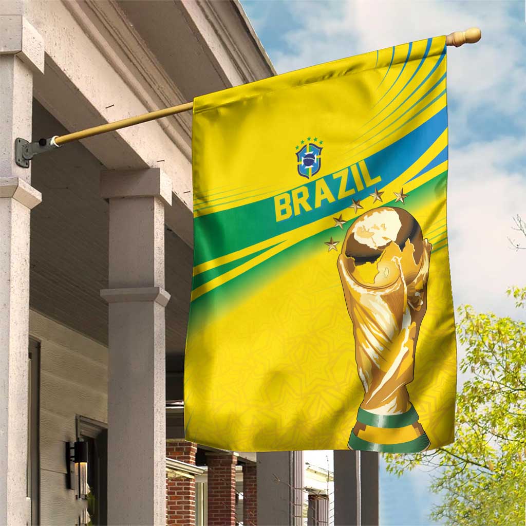 Brazil WC2026 Garden Flag Pentacampeón Canaries