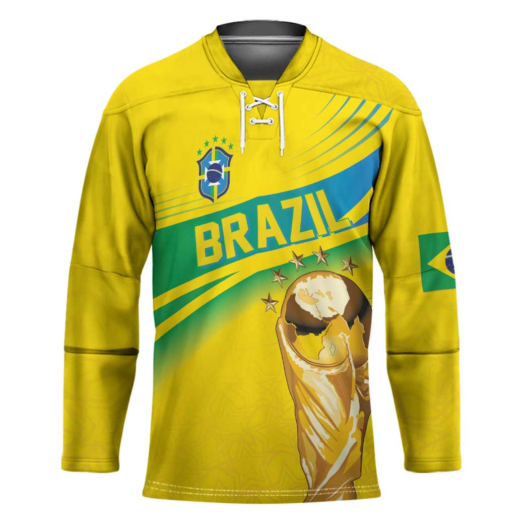 Brazil WC2026 Personalized Hockey Jersey Pentacampeón Canaries