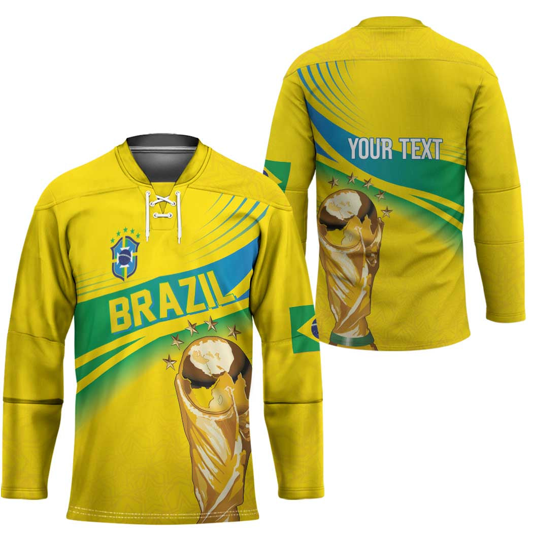 Brazil WC2026 Personalized Hockey Jersey Pentacampeón Canaries