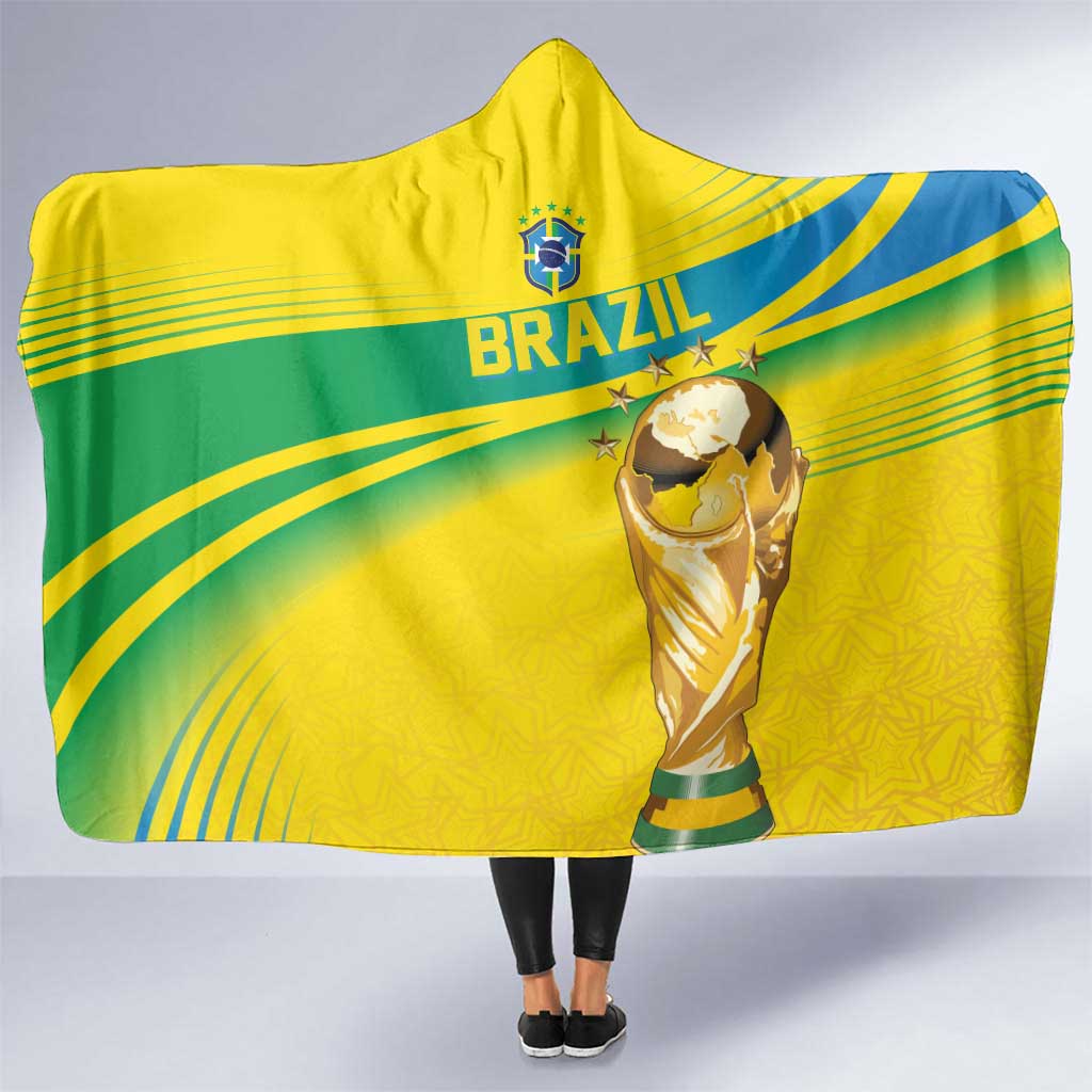 Brazil WC2026 Hooded Blanket Pentacampeón Canaries