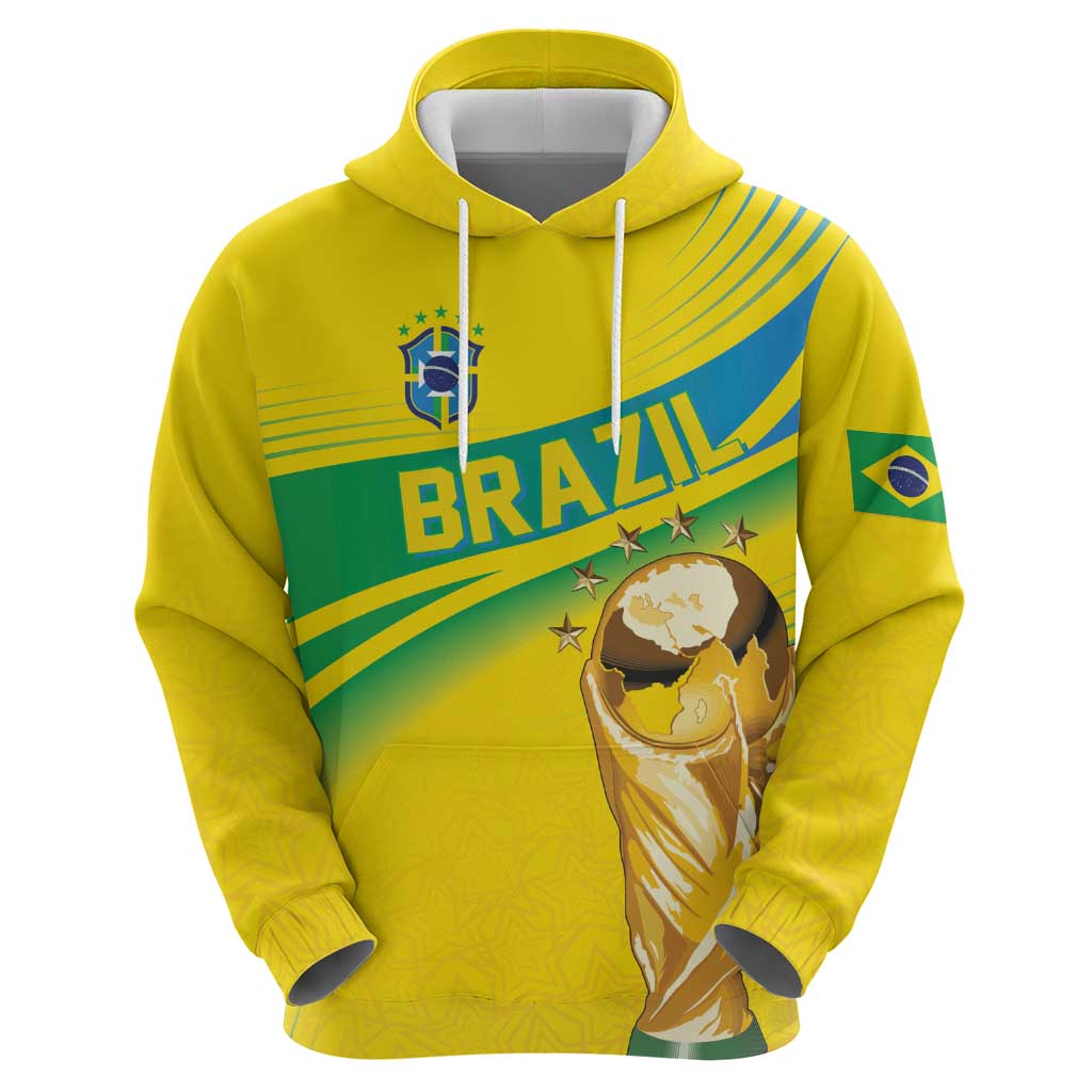 Brazil WC2026 Personalized Hoodie Pentacampeón Canaries