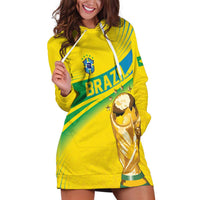 Brazil WC2026 Personalized Hoodie Dress Pentacampeón Canaries