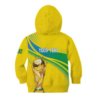 Brazil WC2026 Personalized Kid Hoodie Pentacampeón Canaries