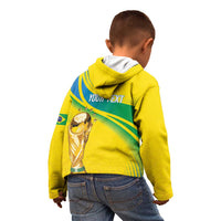 Brazil WC2026 Personalized Kid Hoodie Pentacampeón Canaries