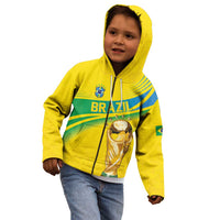 Brazil WC2026 Personalized Kid Hoodie Pentacampeón Canaries