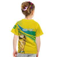Brazil WC2026 Personalized Kid T Shirt Pentacampeón Canaries