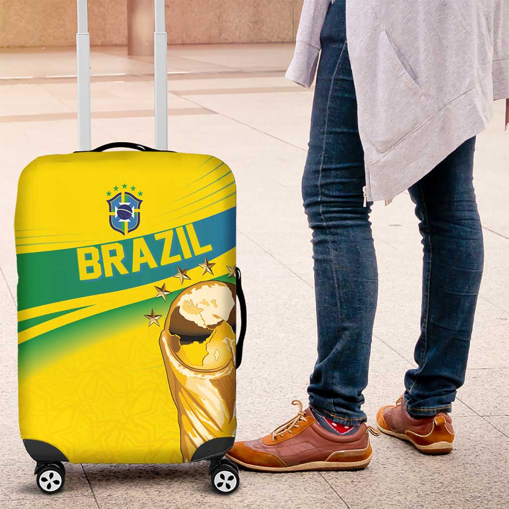 Brazil WC2026 Luggage Cover Pentacampeón Canaries