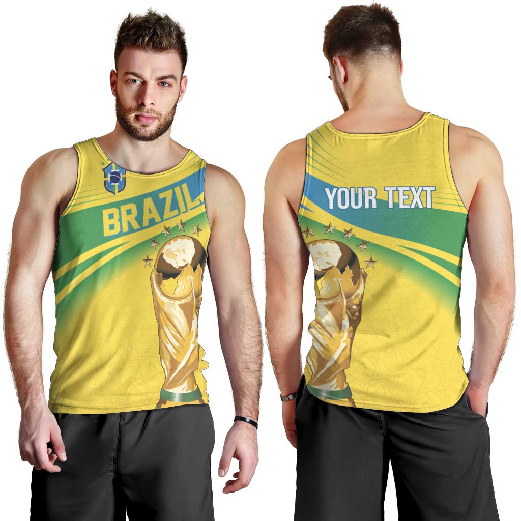 Brazil WC2026 Personalized Men Tank Top Pentacampeón Canaries