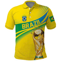 Brazil WC2026 Personalized Polo Shirt Pentacampeón Canaries