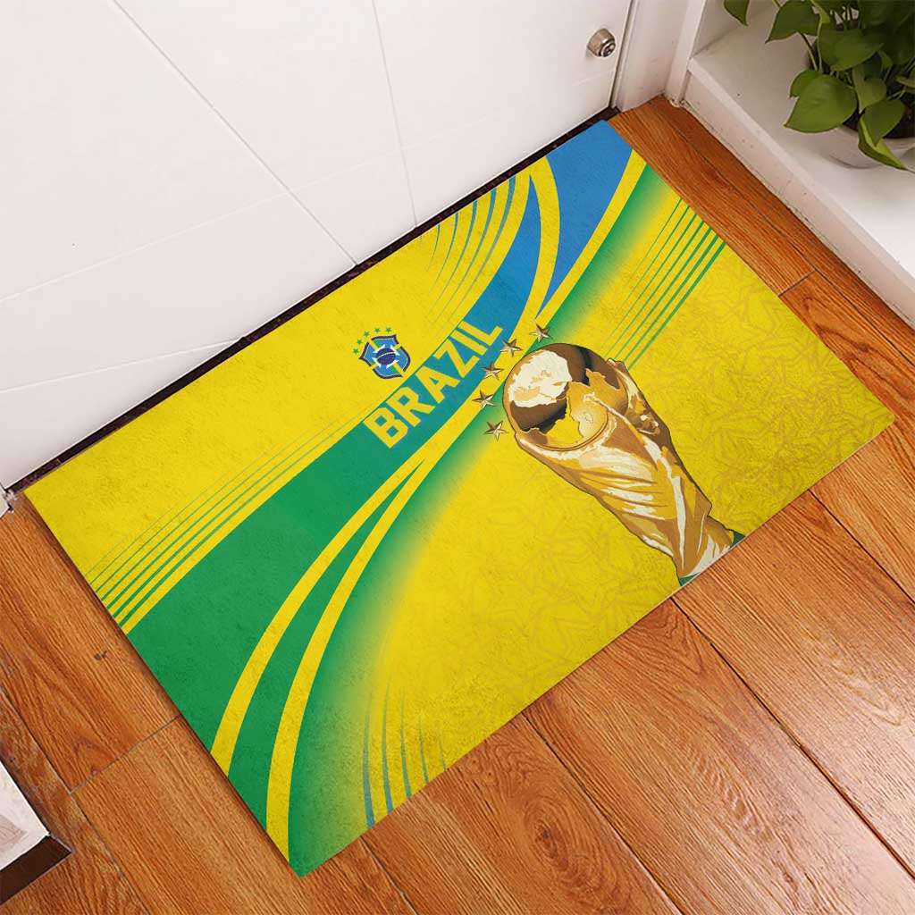 Brazil WC2026 Rubber Doormat Pentacampeón Canaries