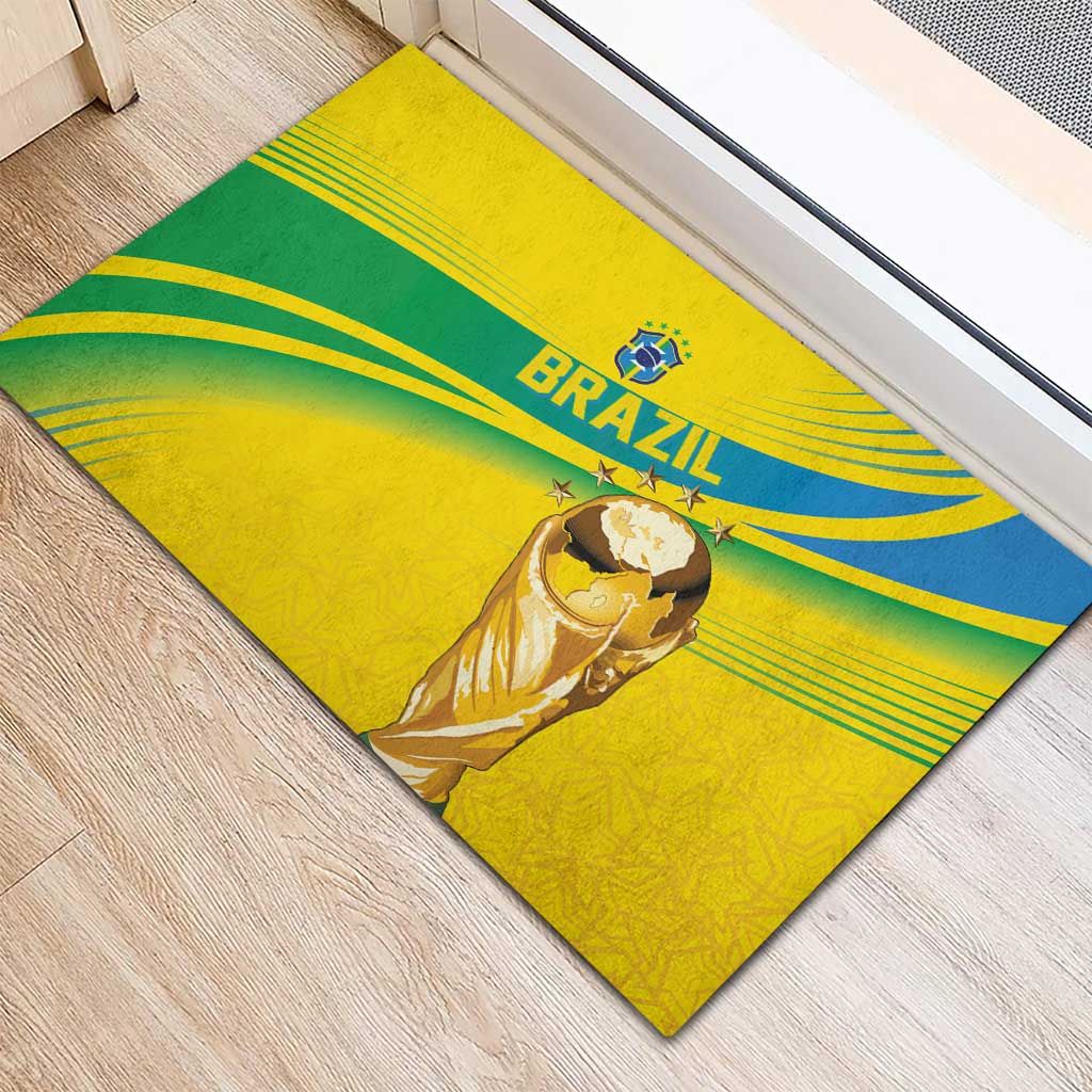 Brazil WC2026 Rubber Doormat Pentacampeón Canaries