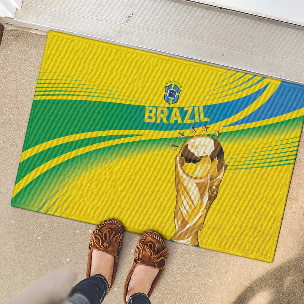 Brazil WC2026 Rubber Doormat Pentacampeón Canaries