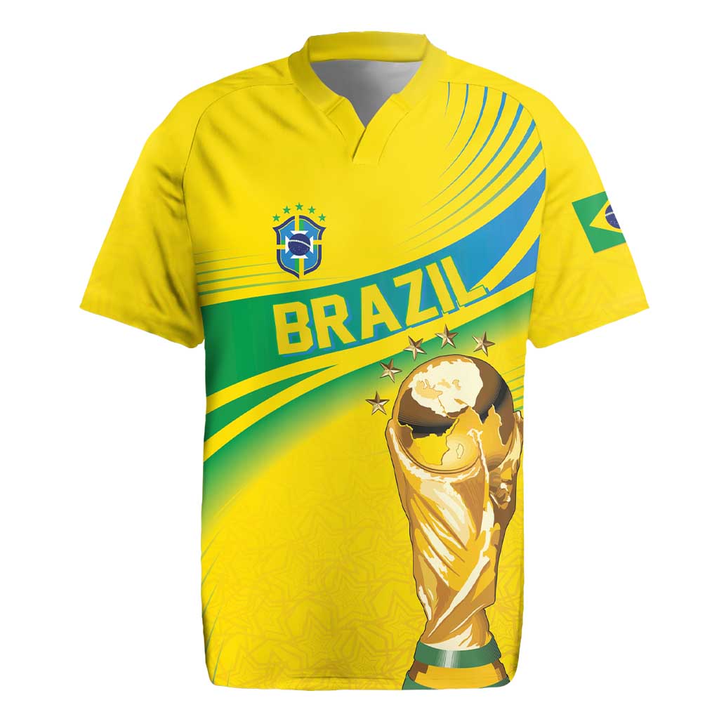 Brazil WC2026 Personalized Rugby Jersey Pentacampeón Canaries