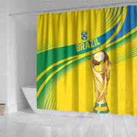 Brazil WC2026 Shower Curtain Pentacampeón Canaries