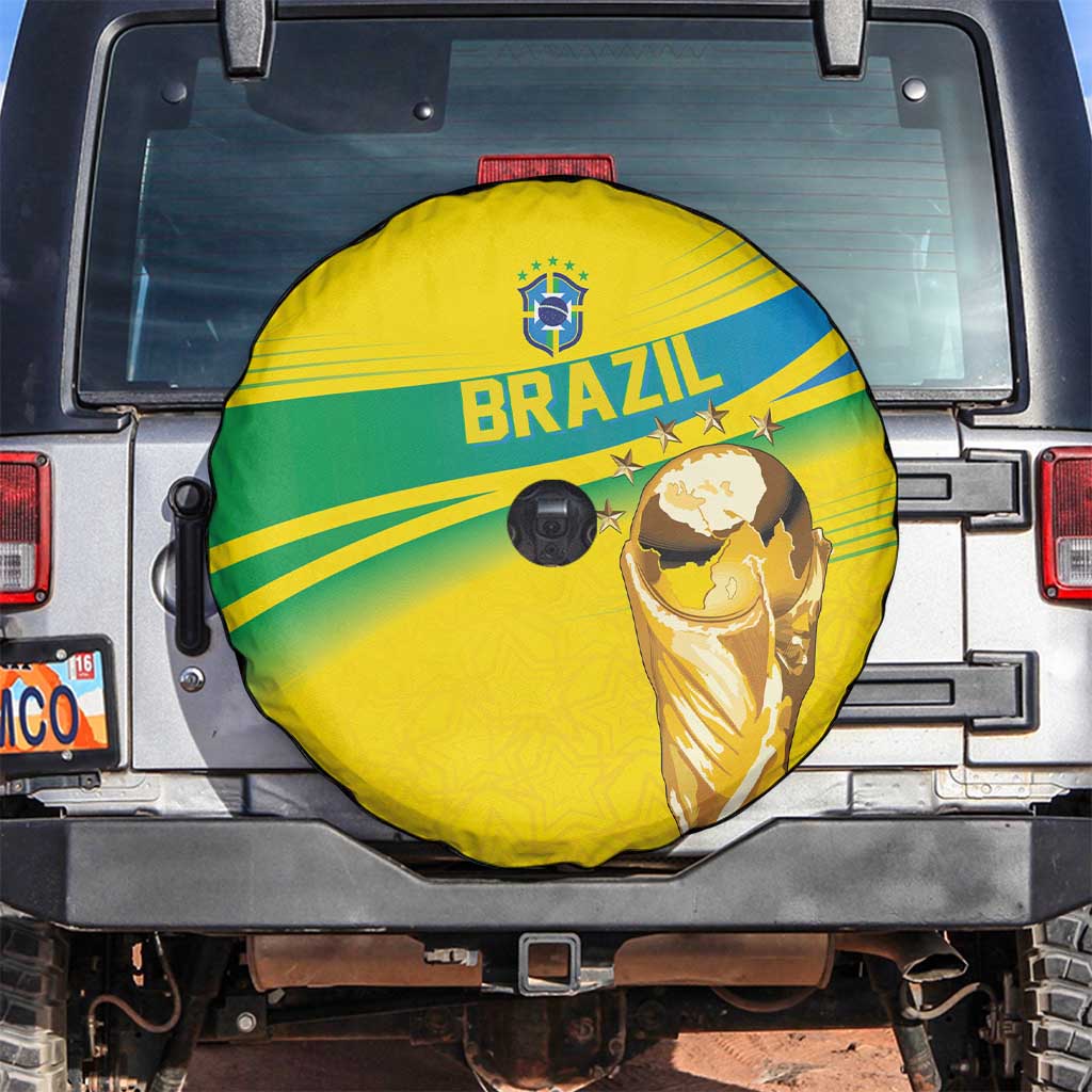 Brazil WC2026 Spare Tire Cover Pentacampeón Canaries
