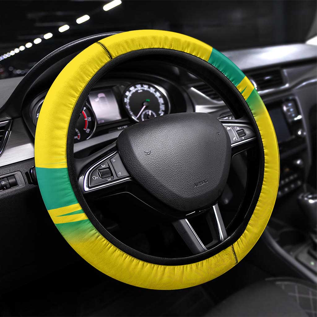 Brazil WC2026 Steering Wheel Cover Pentacampeón Canaries