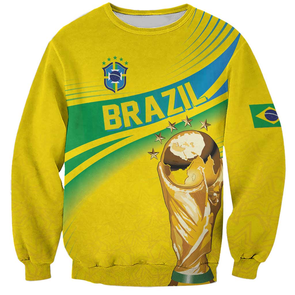 Brazil WC2026 Personalized Sweatshirt Pentacampeón Canaries