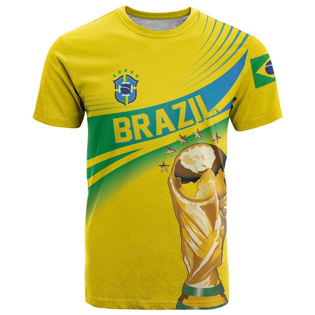 Brazil WC2026 Personalized T Shirt Pentacampeón Canaries