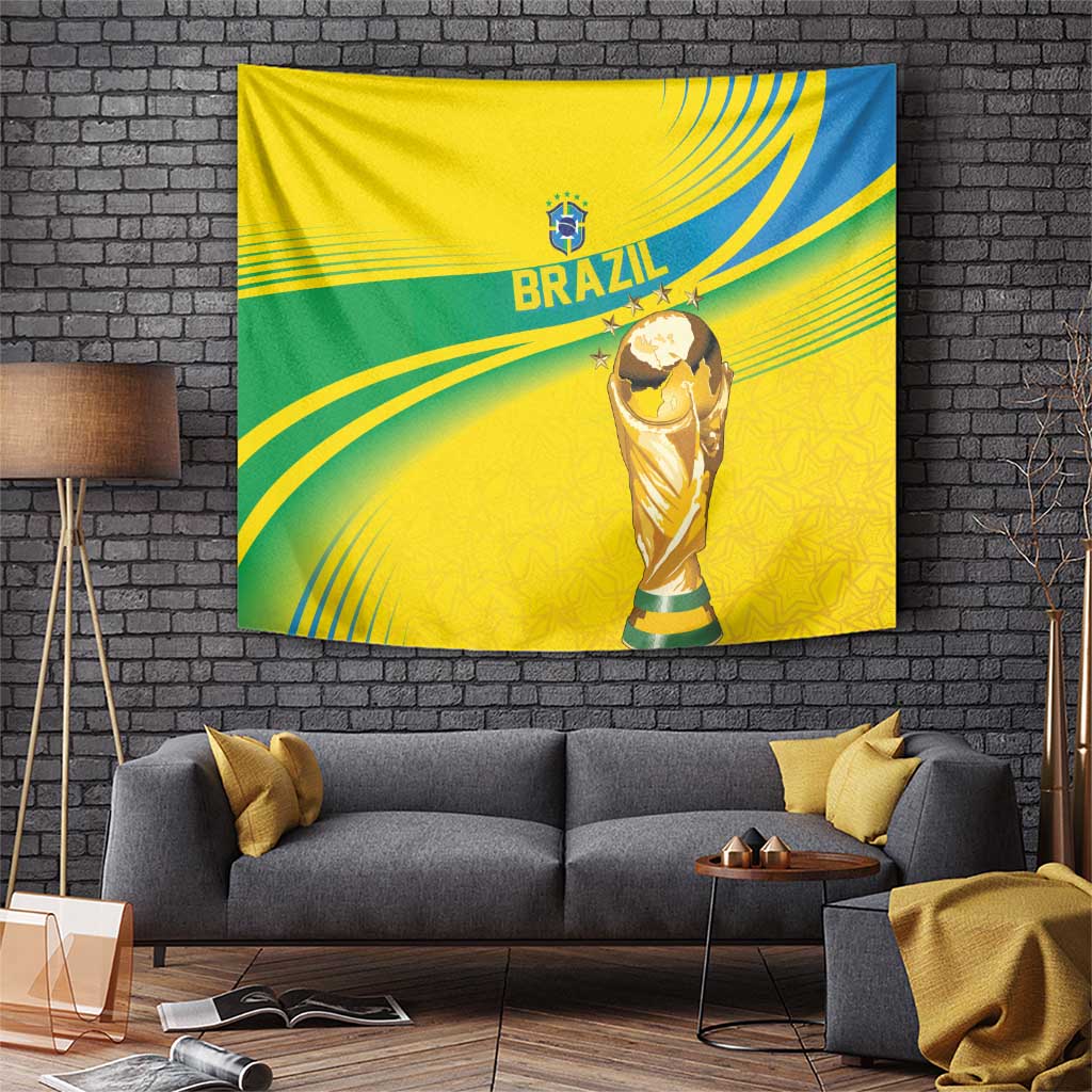 Brazil WC2026 Tapestry Pentacampeón Canaries