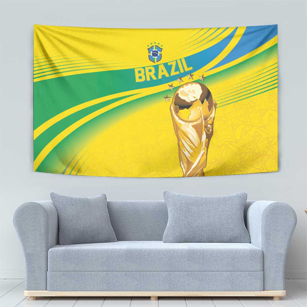 Brazil WC2026 Tapestry Pentacampeón Canaries