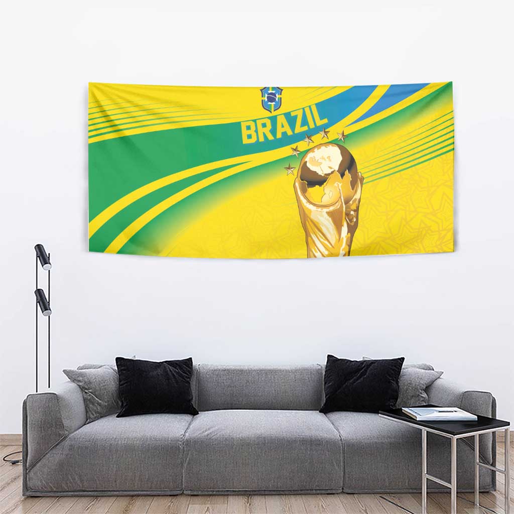 Brazil WC2026 Tapestry Pentacampeón Canaries