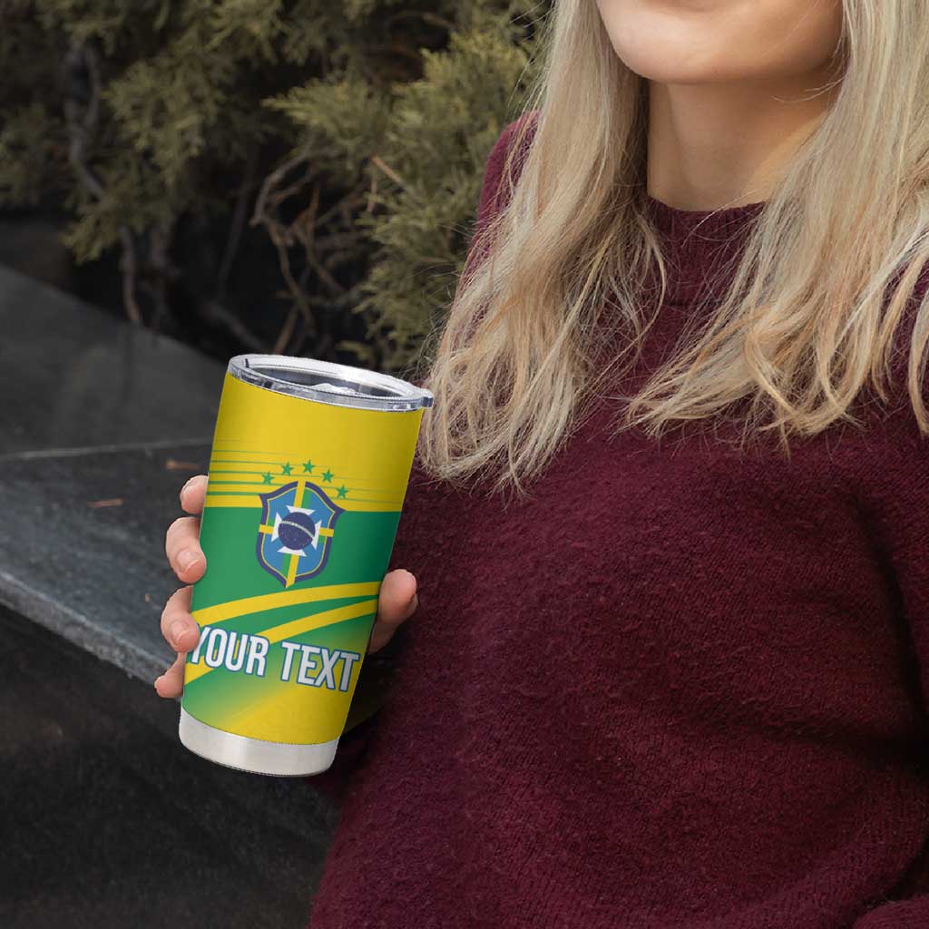Brazil WC2026 Personalized Tumbler Cup Pentacampeón Canaries