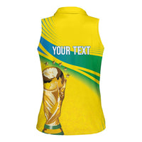 Brazil WC2026 Personalized Women Sleeveless Polo Shirt Pentacampeón Canaries
