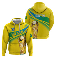 Brazil WC2026 Personalized Zip Hoodie Pentacampeón Canaries