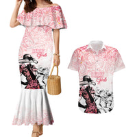 Kentucky Horse Racing Couples Matching Mermaid Dress and Hawaiian Shirt Derby Girls Pink Out LT7 - Wonder Print Shop