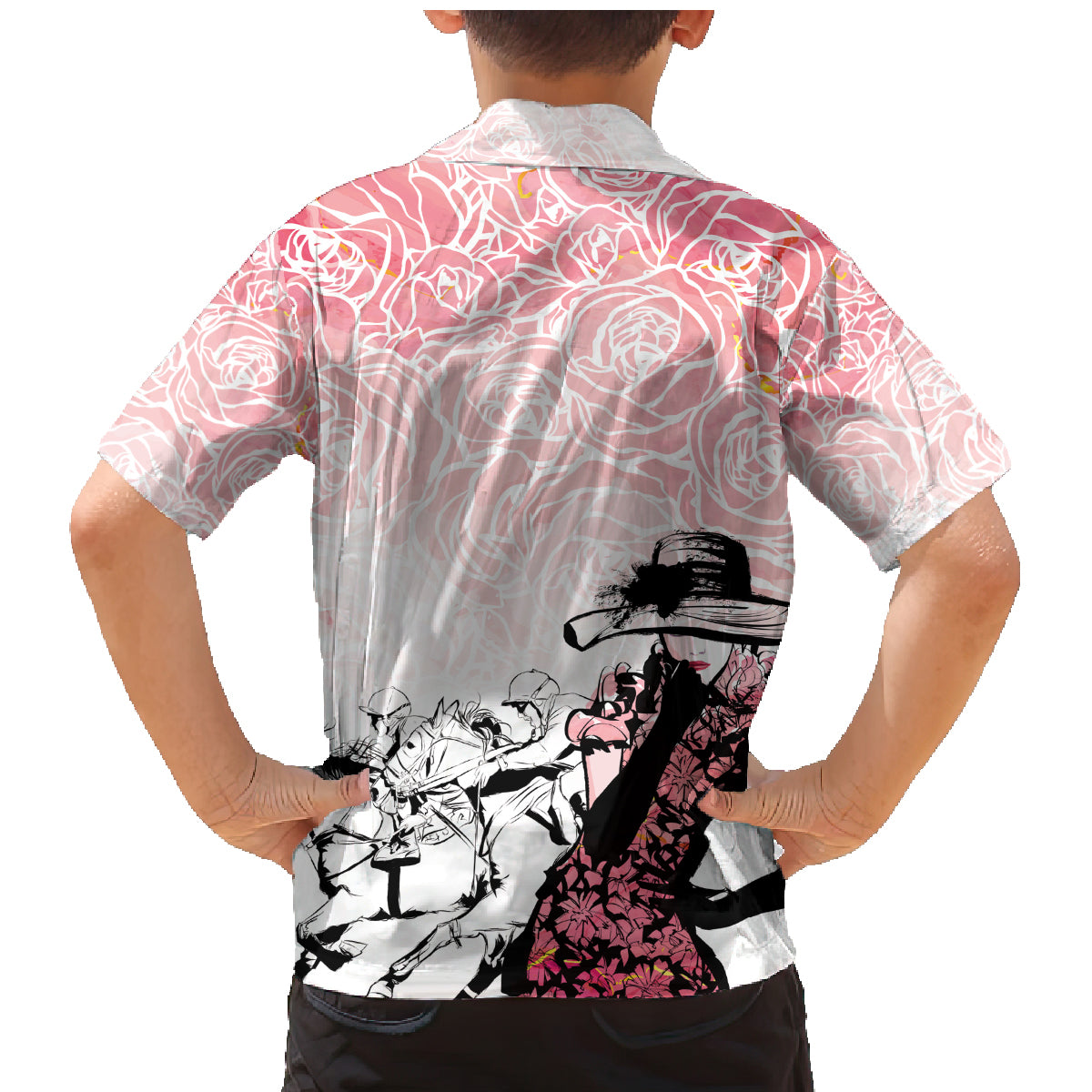 Kentucky Horse Racing Family Matching Mermaid Dress and Hawaiian Shirt Derby Girls Pink Out LT7 - Wonder Print Shop