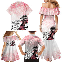 Kentucky Horse Racing Family Matching Mermaid Dress and Hawaiian Shirt Derby Girls Pink Out LT7 - Wonder Print Shop