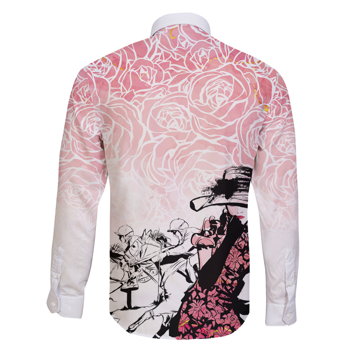 Kentucky Horse Racing Family Matching Off Shoulder Short Dress and Hawaiian Shirt Derby Girls Pink Out LT7 - Wonder Print Shop