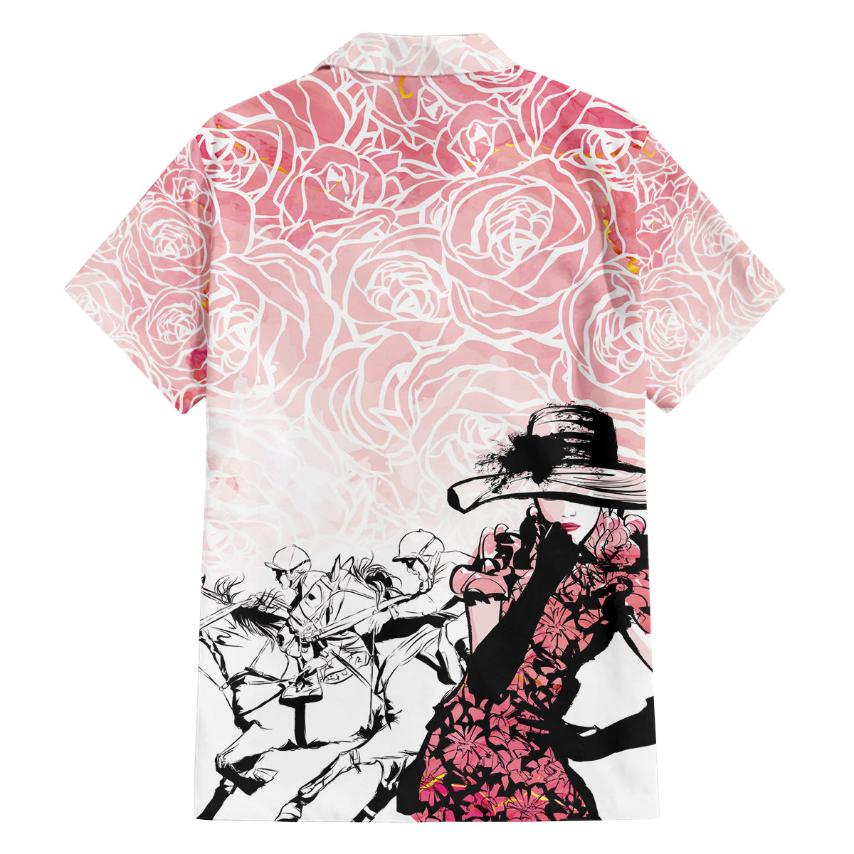 Kentucky Horse Racing Family Matching Puletasi and Hawaiian Shirt Derby Girls Pink Out - Wonder Print Shop