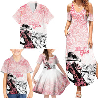 Kentucky Horse Racing Family Matching Summer Maxi Dress and Hawaiian Shirt Derby Girls Pink Out - Wonder Print Shop