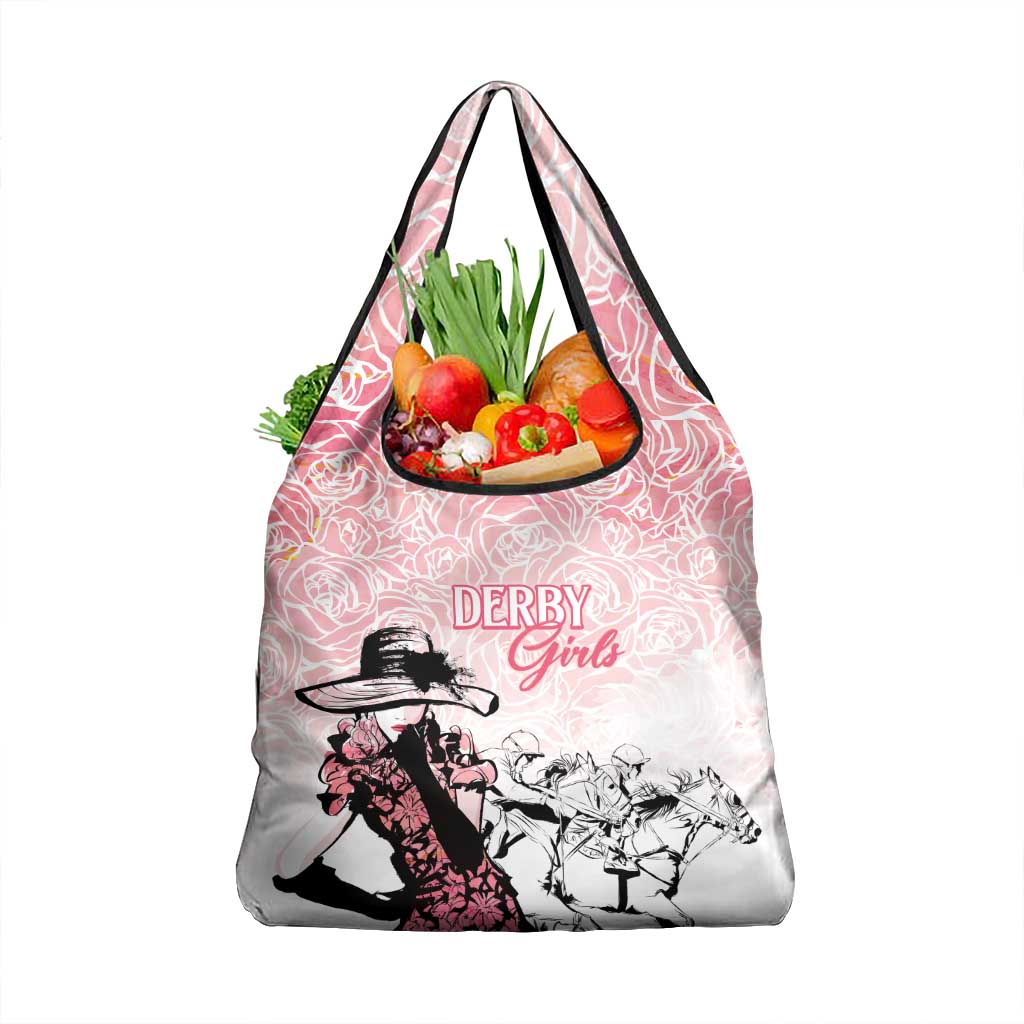 Kentucky Horse Racing Grocery Bag Derby Girls Pink Out