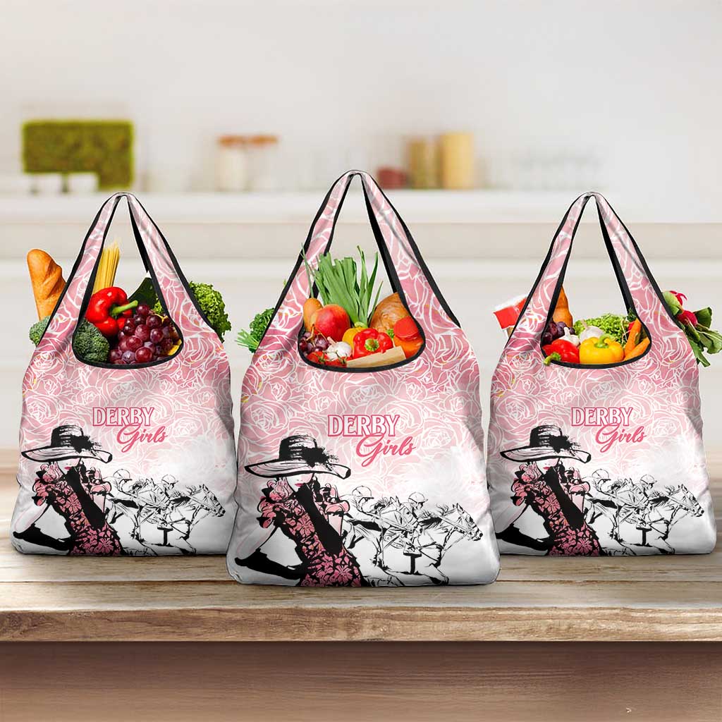 Kentucky Horse Racing Grocery Bag Derby Girls Pink Out