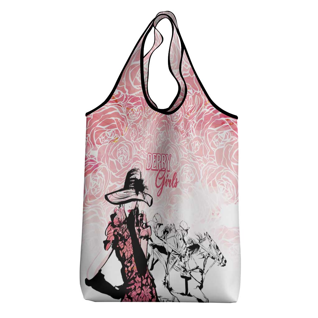 Kentucky Horse Racing Grocery Bag Derby Girls Pink Out